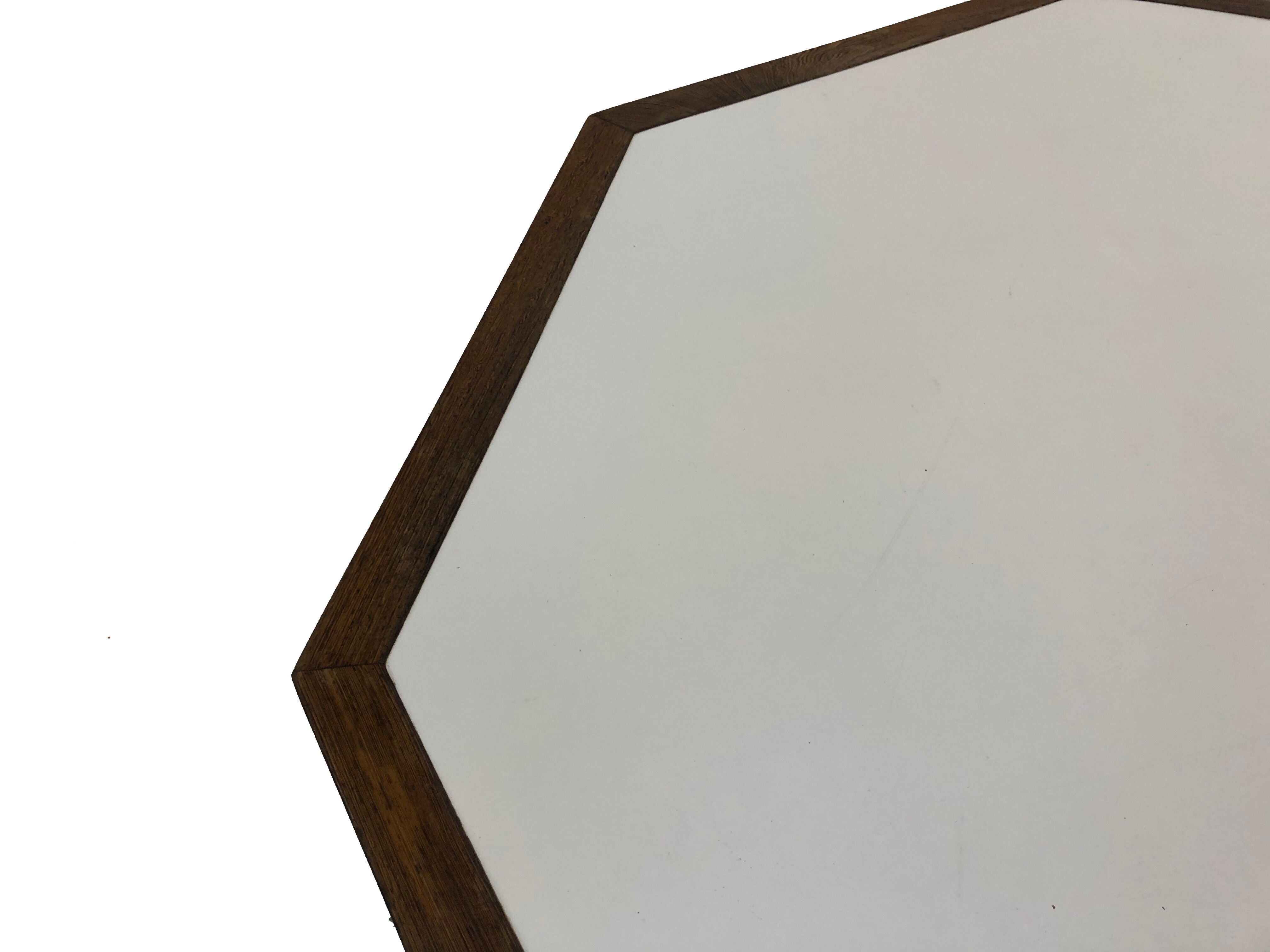 Vintage coffee table wenge hexagon 1960
