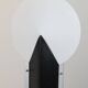 Pair of ultra-light table lamps in the shape of a moon, design by Samuel Parker for Slamp.