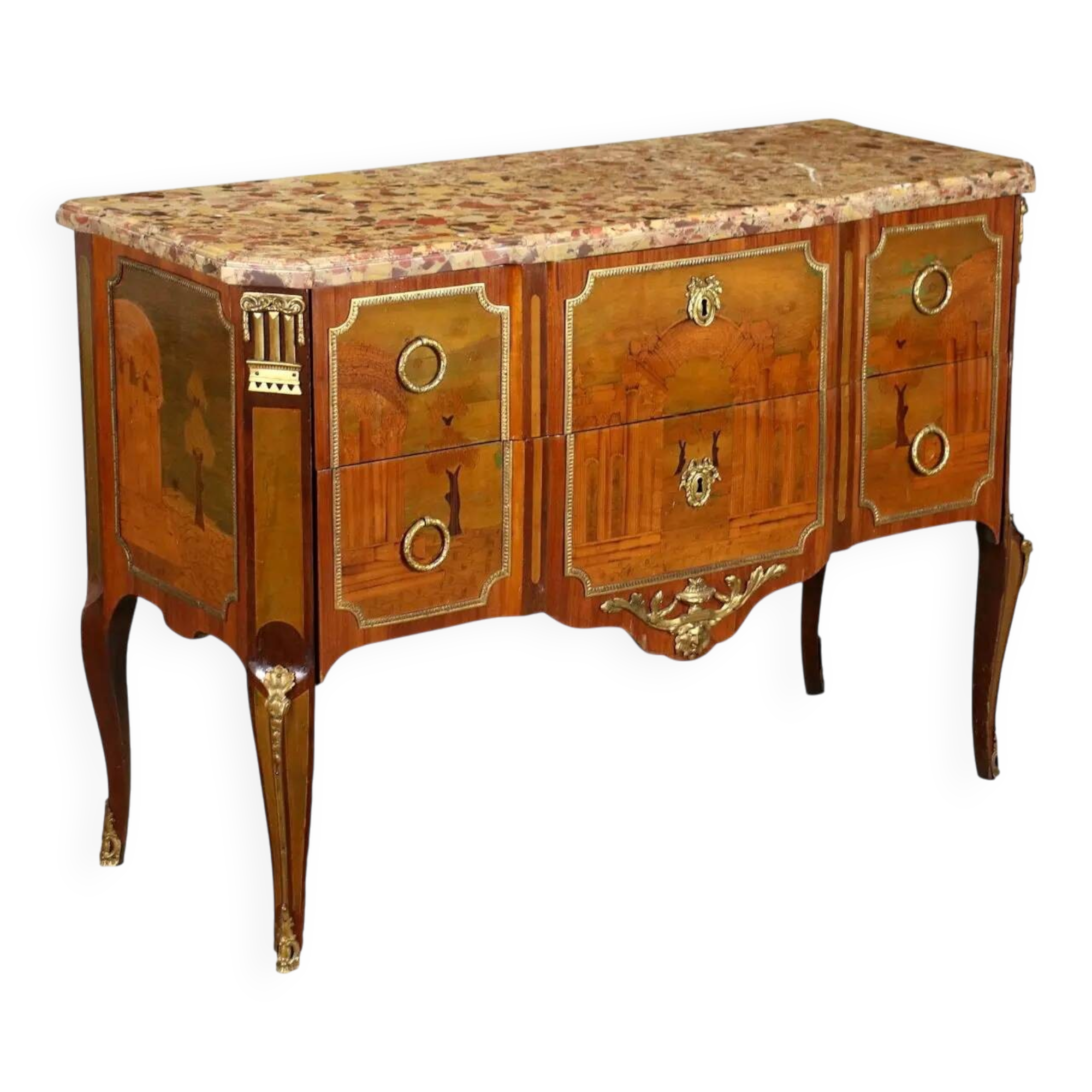 Neoclassical maple commode, France, 18th century