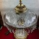 Italian style table lamp, glass artist Charles Balembois, glass & B