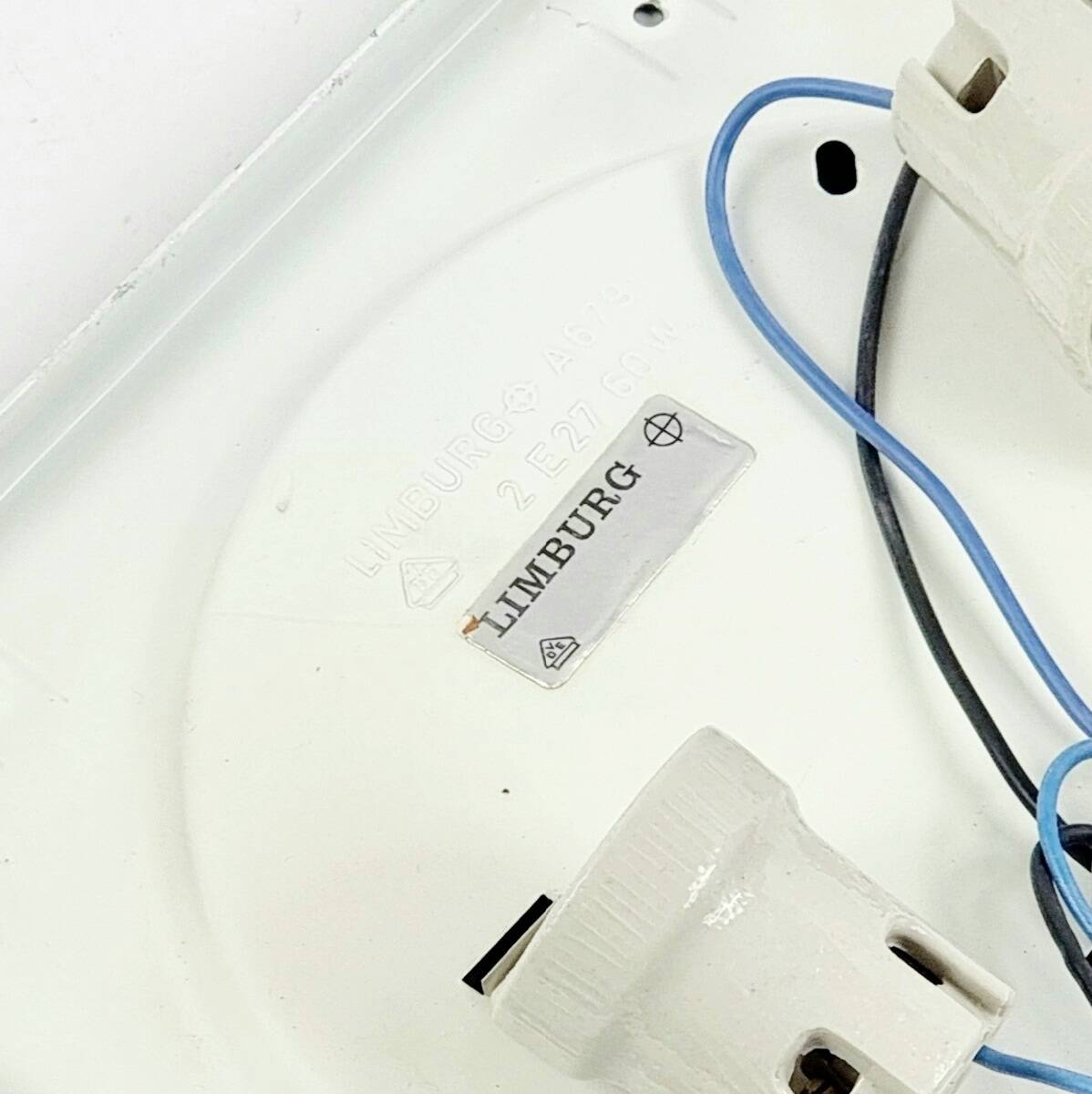 Pair of Mid-Century Modern Glass Ceiling Lights from Limburg, 1960s/1970s