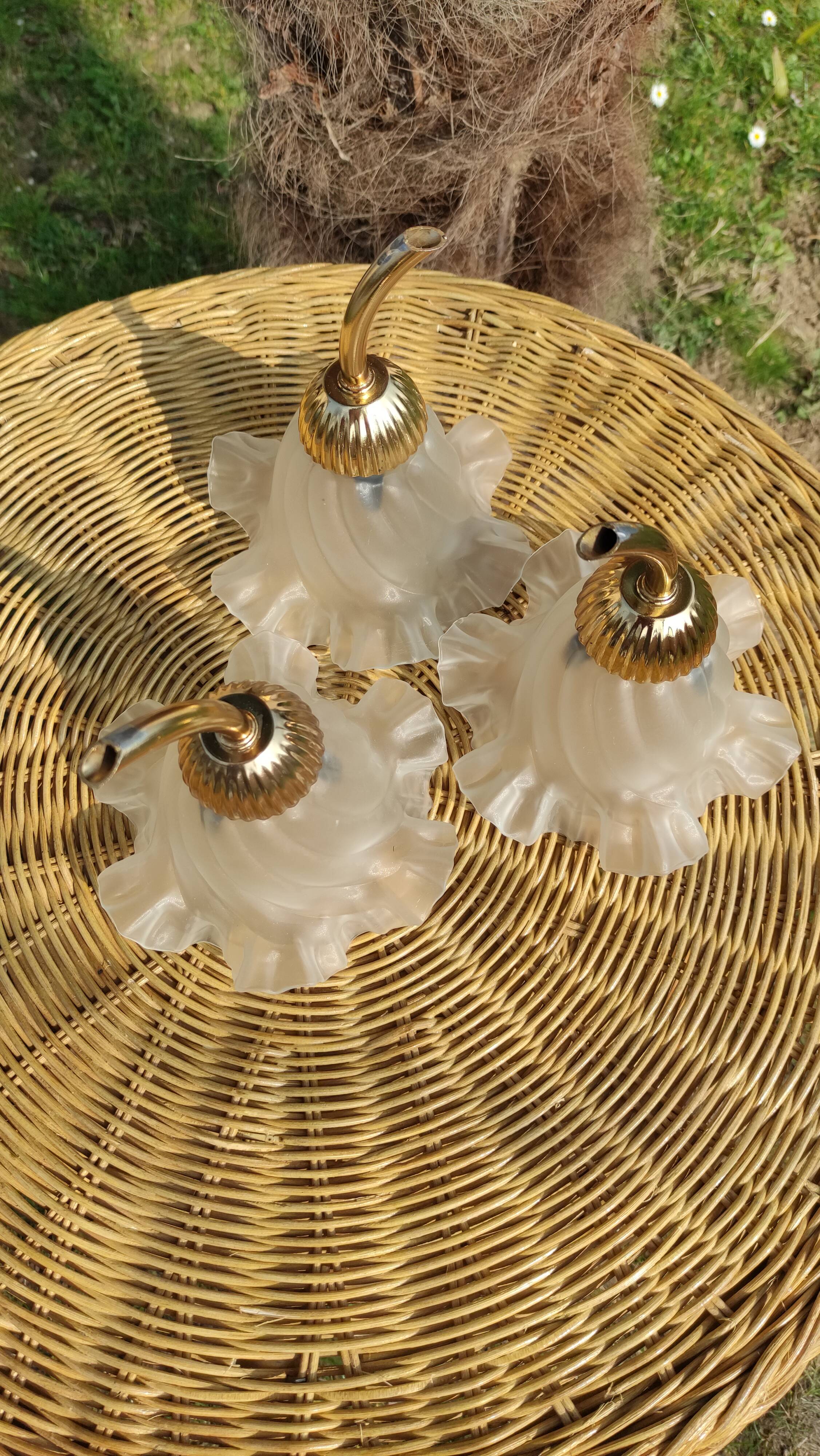 Globe tulipe art déco