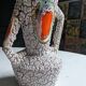 Brutalist vase ''Fat Lava'' Mid century
