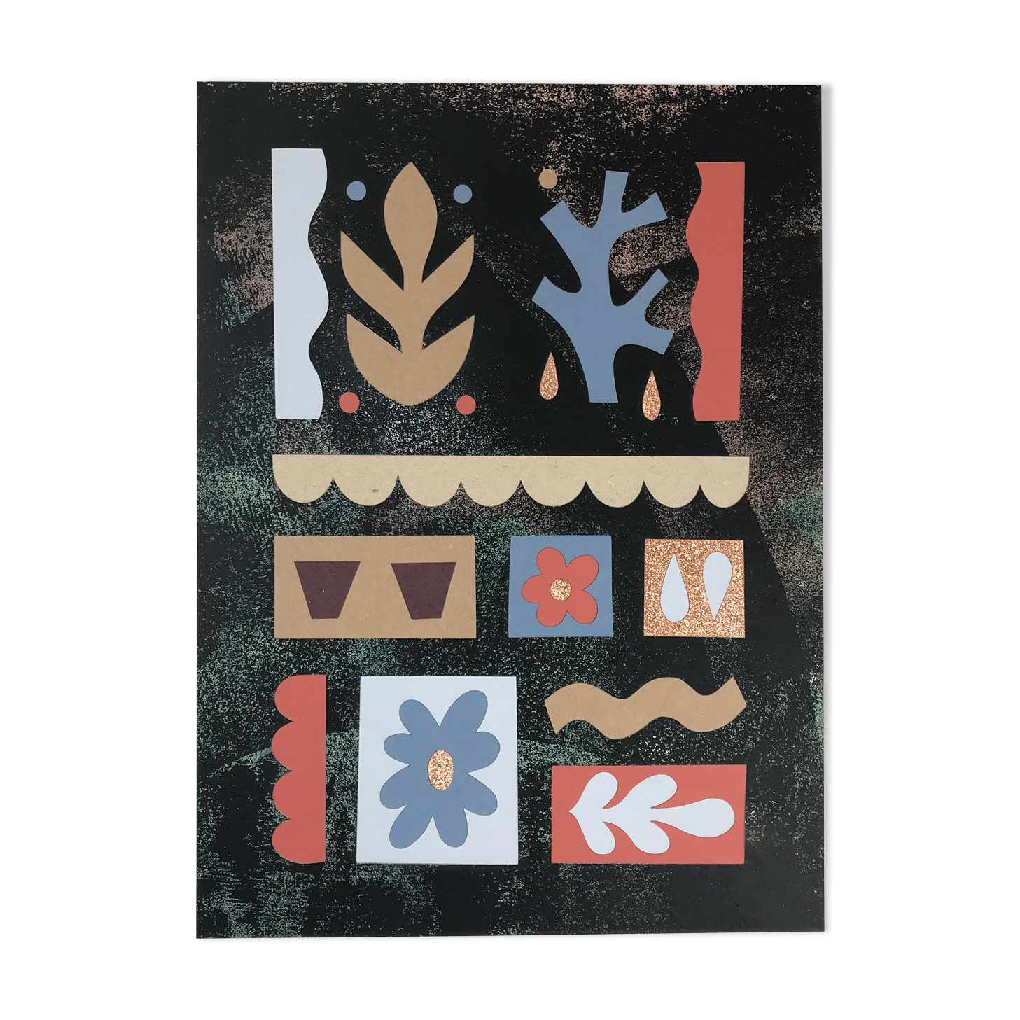 The terraces - collage illustration