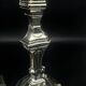 Pair of silver-plated bronze candlesticks, Auguste Monnier Veuve, 1911