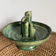 Cut ceramic vase