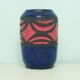 Vintage blue & red fatlava west germany vase scheurich