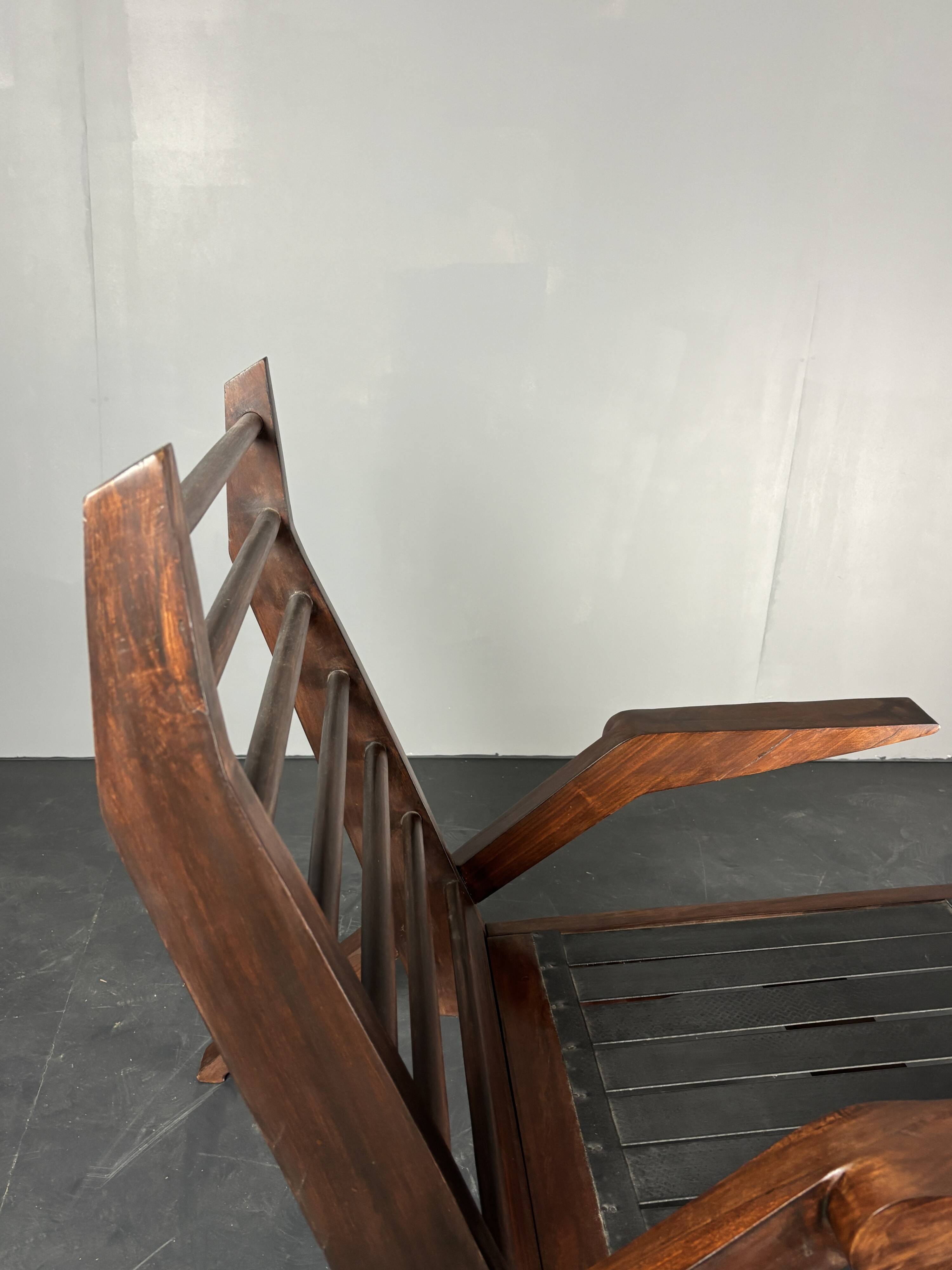 Midcentury Brazilian modernist lounge easy chair by Acacia Gil Borsoi,1950s