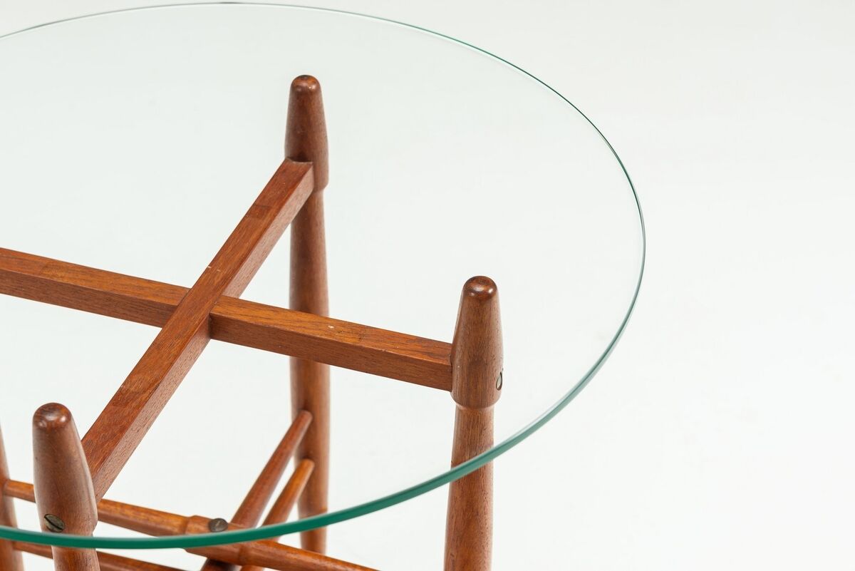 Poul Hundevad side table in teak Vamdrup Stolefabrik Denmark 1960