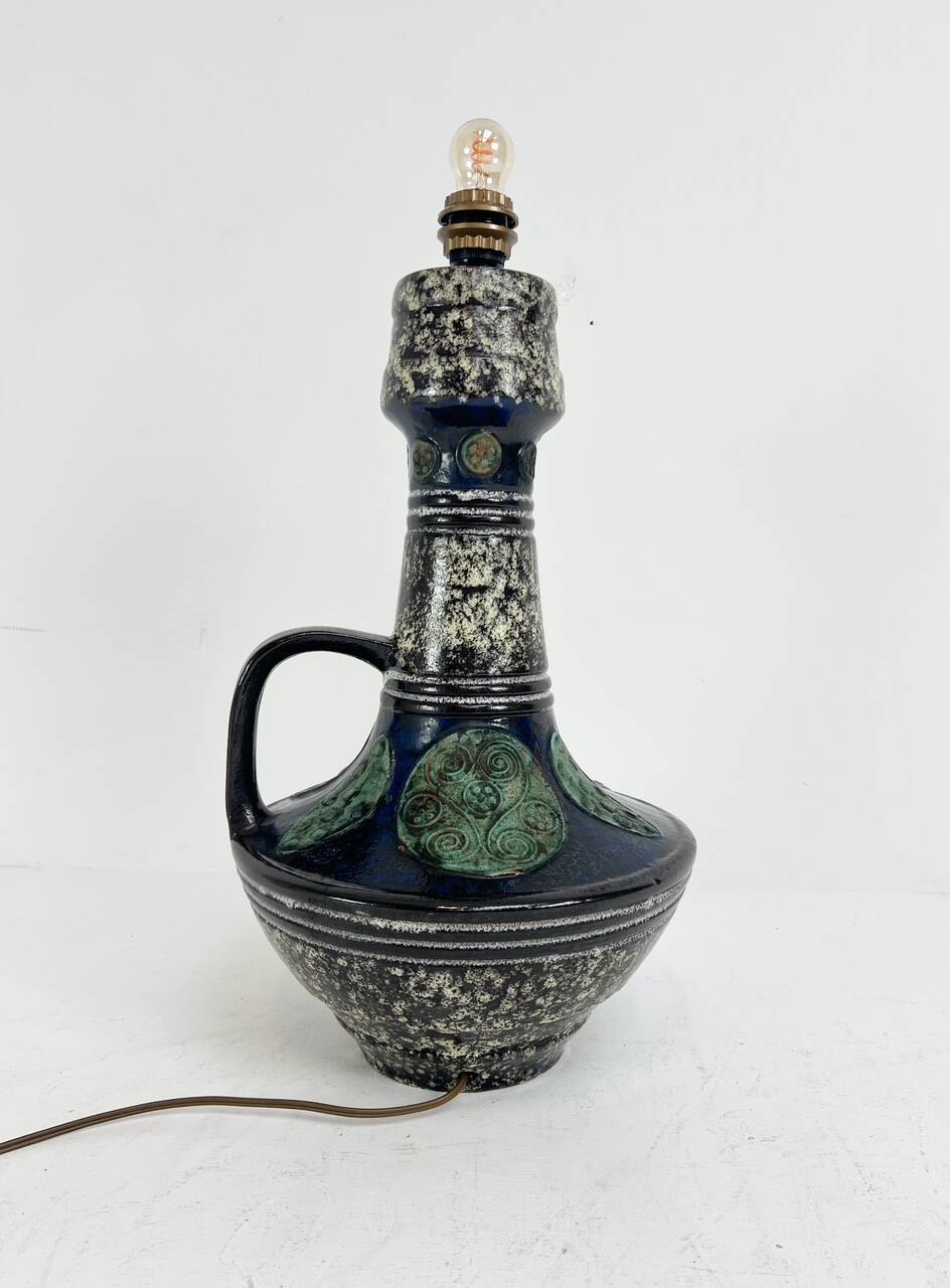 Ceramic Standard floor lamp in West Germany style, 1970s