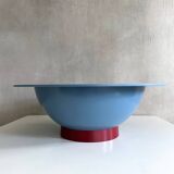 Alessi Euclid salad bowl with cutlery by Michael Graves, 90's