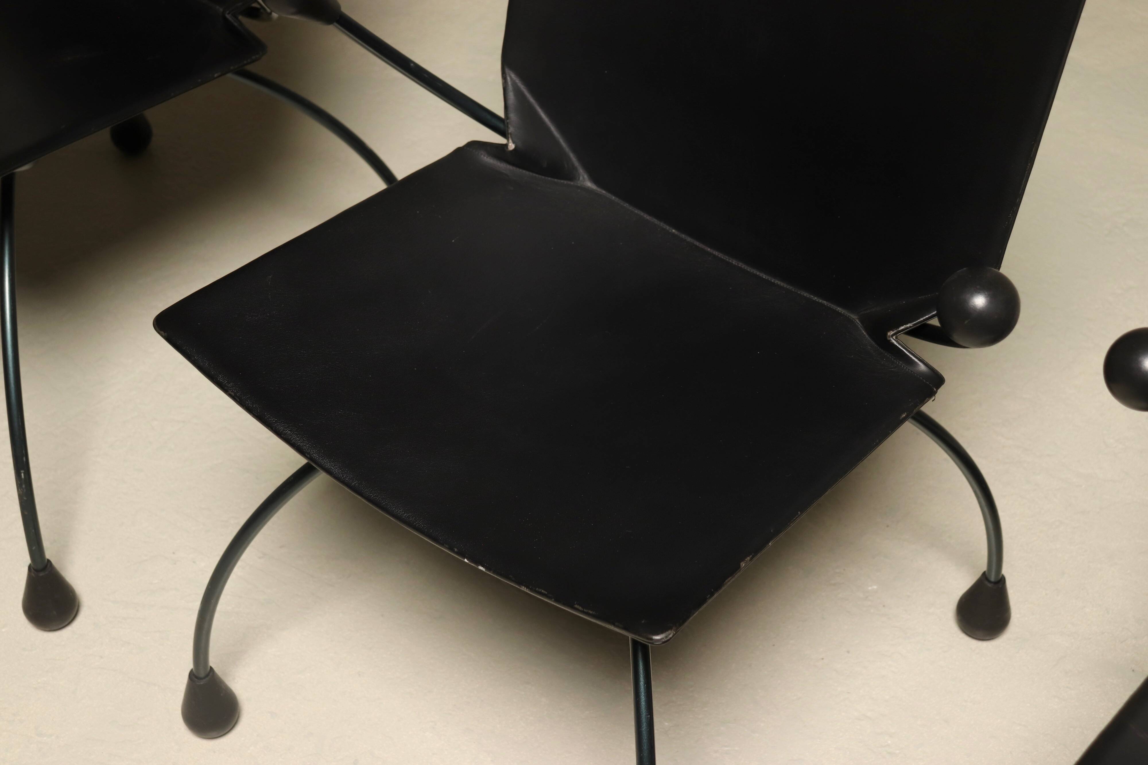 Set of 4 Rare Gigi Chairs by Boonzaaijer & Mazairac for Hennie de Jong Int.