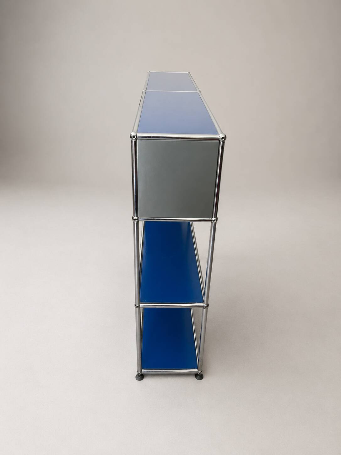 Modular library USM Haller cobalt blue vintage.