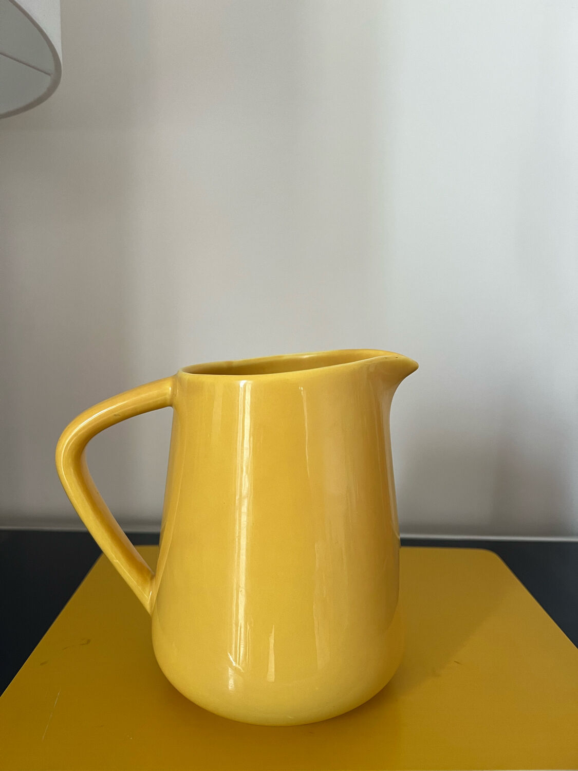 ANCIEN PICHET CERAMIQUE jaune citron Bigallet EUR 20,00 - FR
