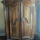 Large Alsatian Louis XV wardrobe in solid walnut – 18th century