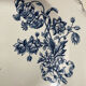 Blue flowered ironstone deep plates from Saxony