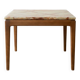 Vintage Scandinavian coffee table in black wood.