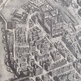 Turgot Plan 1739 – Vintage reproduction framed 100 x 80 cm with glass