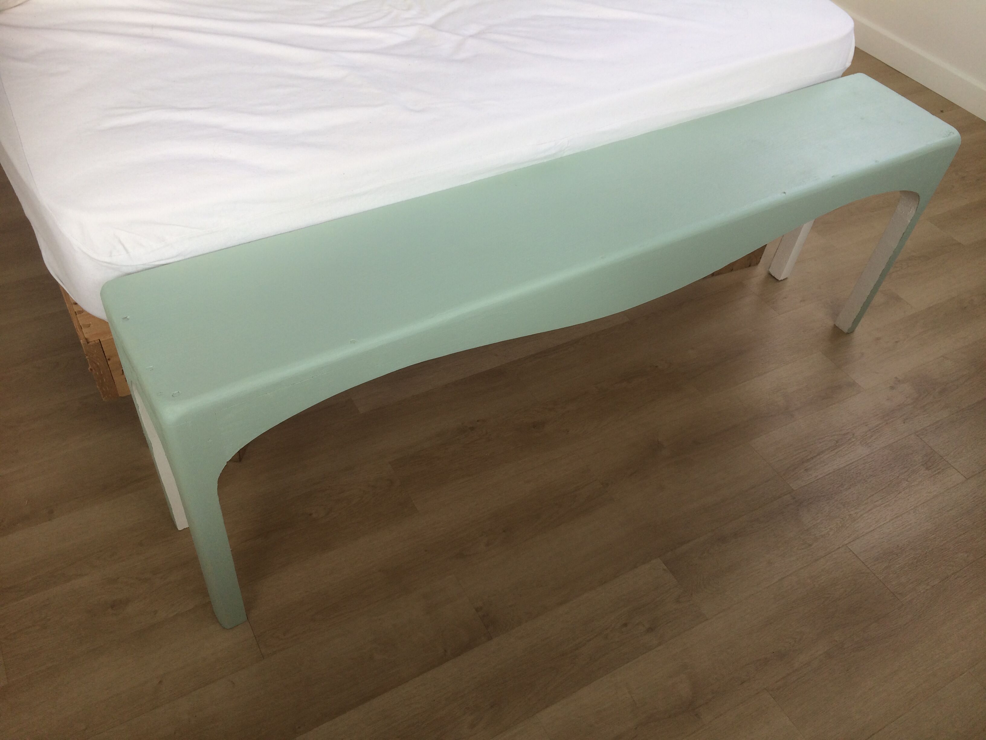 Vintage 60s wooden cobbler bench