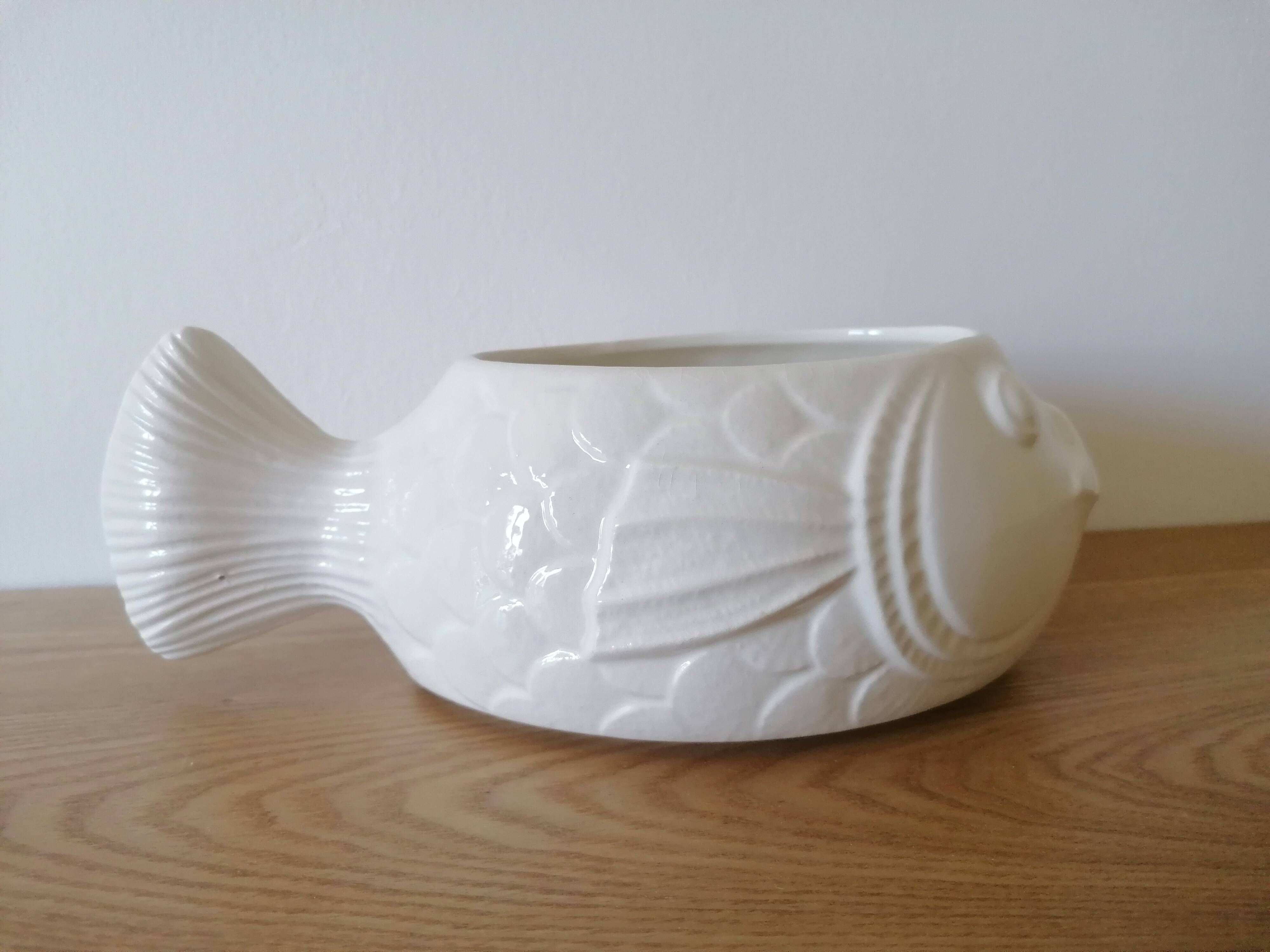 Saucière Sarreguemines forme de poisson