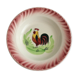 Old decoration with earthenware rooster of St Amand Hamage