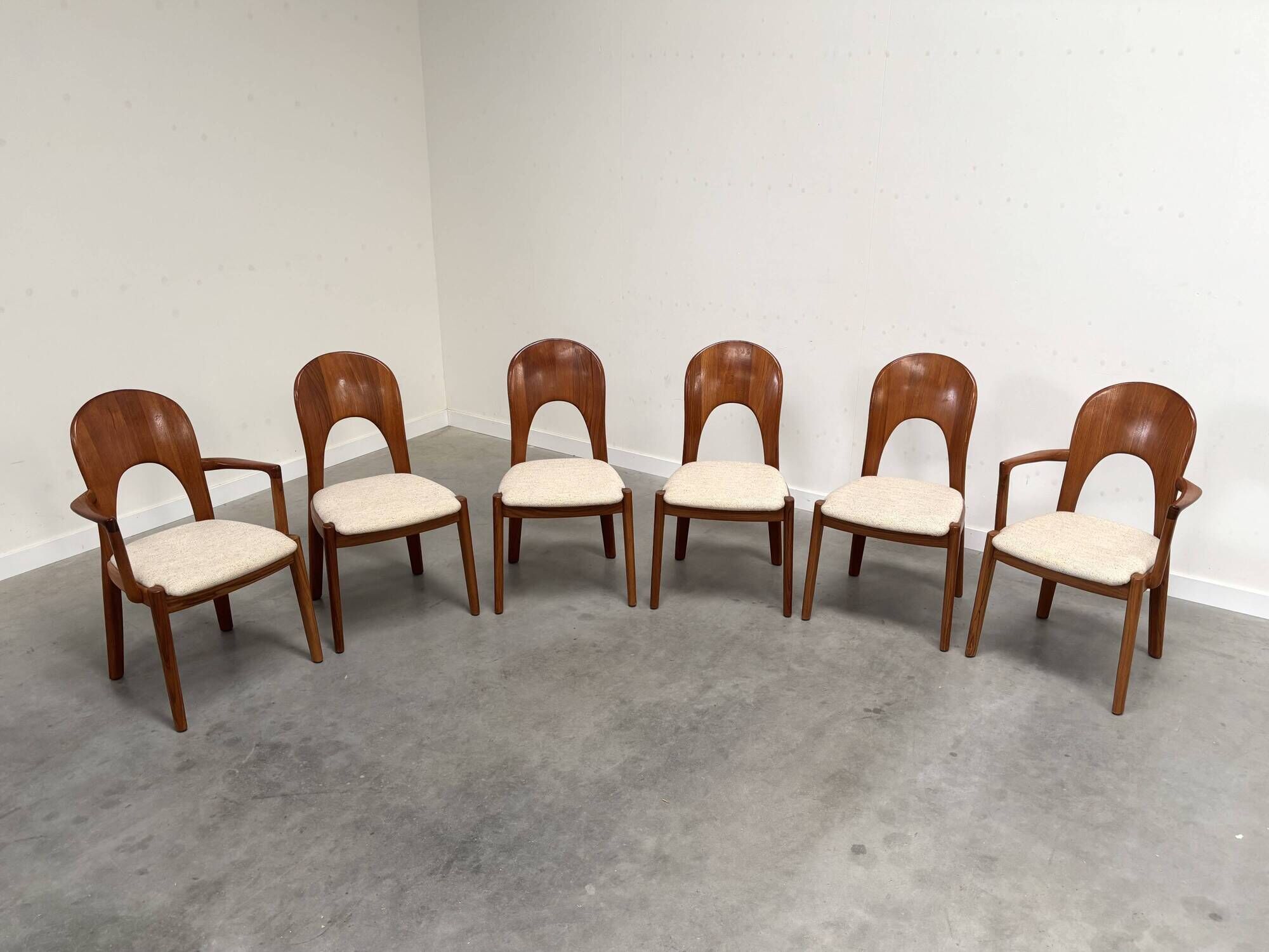 6x Dining chairs by Koefoeds Hornslet, 1970s