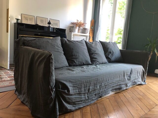 Sofa Gervasoni Ghost 12 gray green