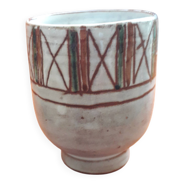 Vintage Vallauris vase by Jean Rivier