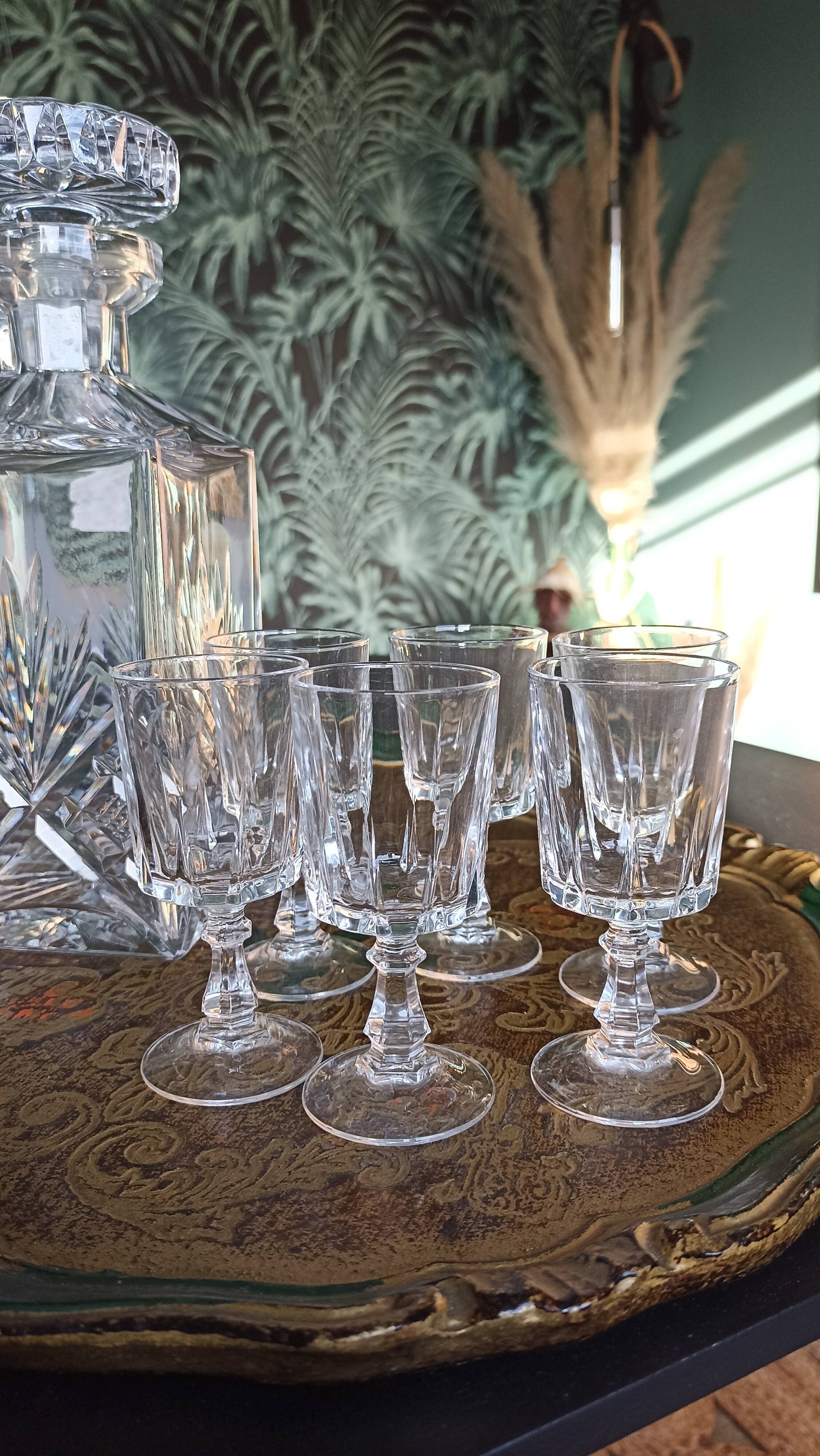 Verres à liqueur cristal