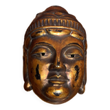 Wooden wall mask