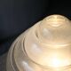Lampe de table vintage Lotus par Carlo Nason pour Mazzega, verre de Murano soufflé, rare