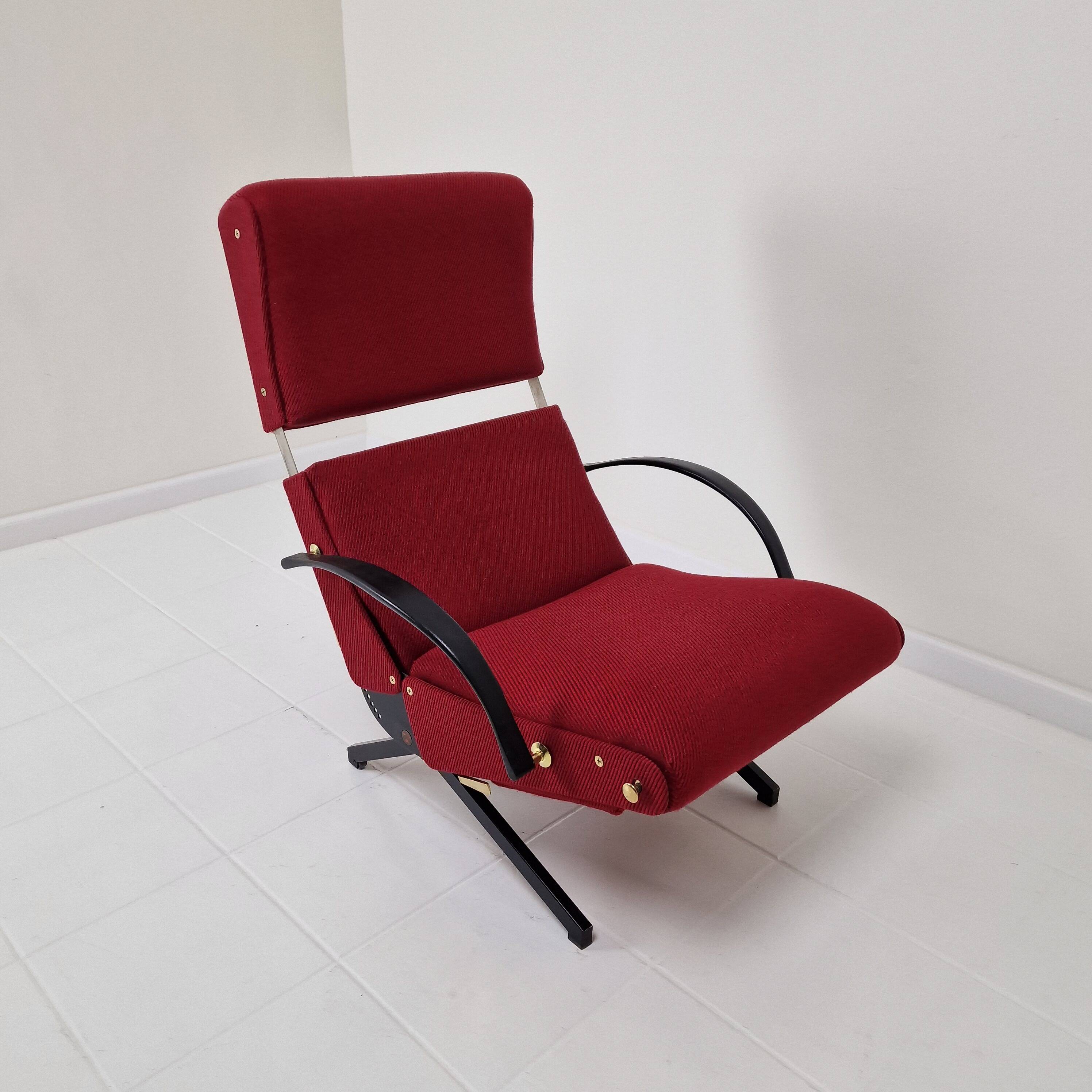 P40 Reclining Lounge Chair by Osvaldo Borsani for Tecno, 1950's
