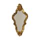 Vintage Baroque-Style Crested Mirror, Classic Gold, France, 62 cm