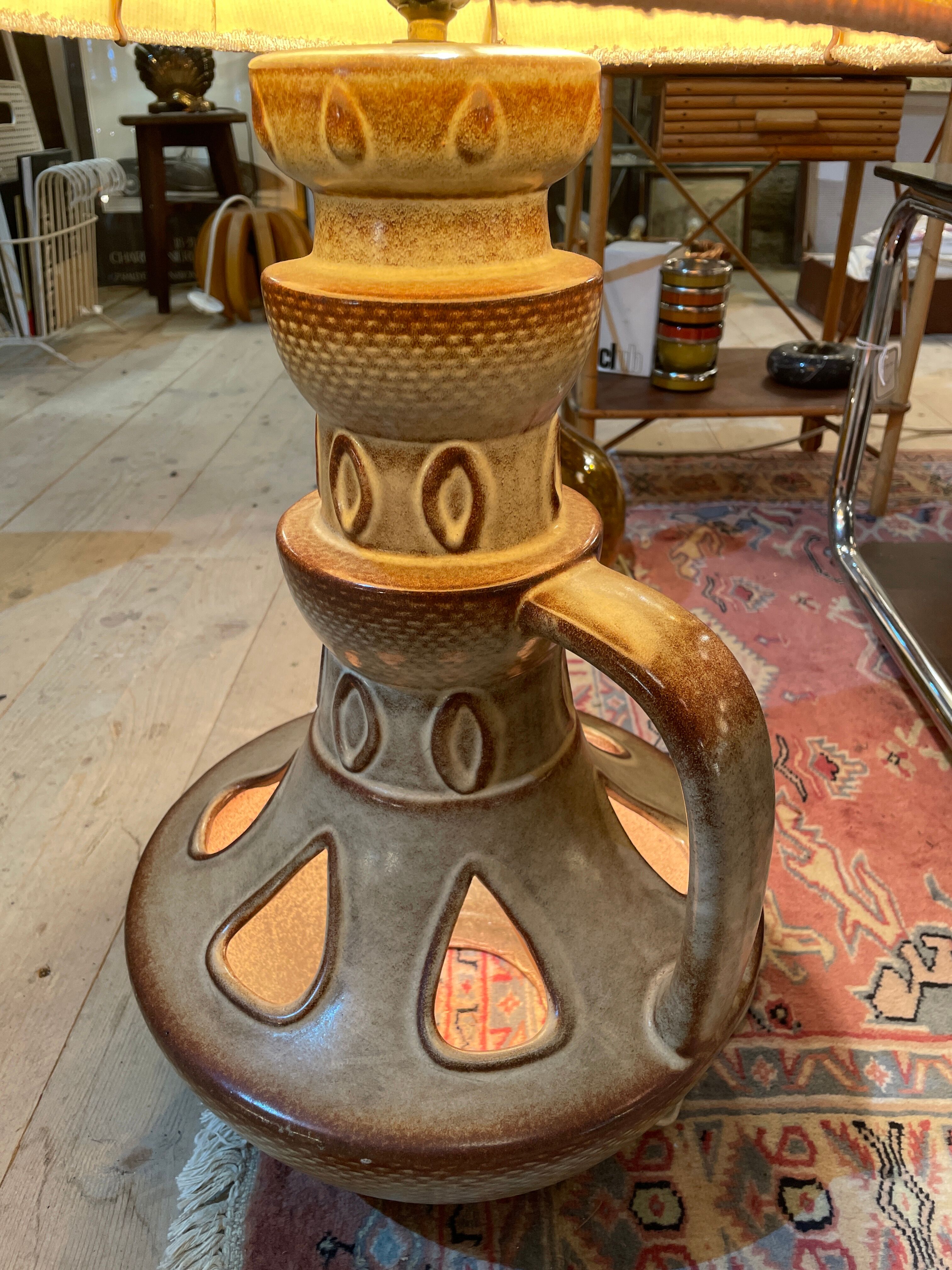 Ceramic parquet lamp