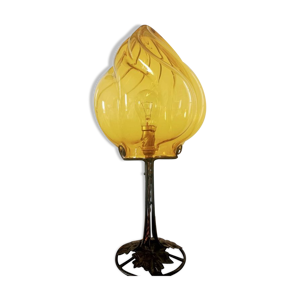lampe art déco floral