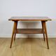 Polish coffee table console 1970s square-multifaceted