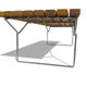 Harry Bertoia Knoll International 1952 by bench