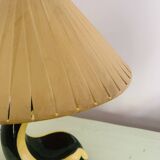 Lampe MOA en céramique noire et jaune
