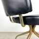 Retro office chair | swivel vintage black chair