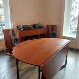Extremely rare - Danish 20/59 vintage Drop Leaf table in teak by Peter Hvidt and Orla Mølgaard Nielsen for France & Søn - 6 - 8 people