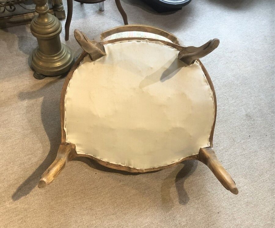 Pair of old armchairs Decor Rocaille Louis XV Bois Massif Fabric