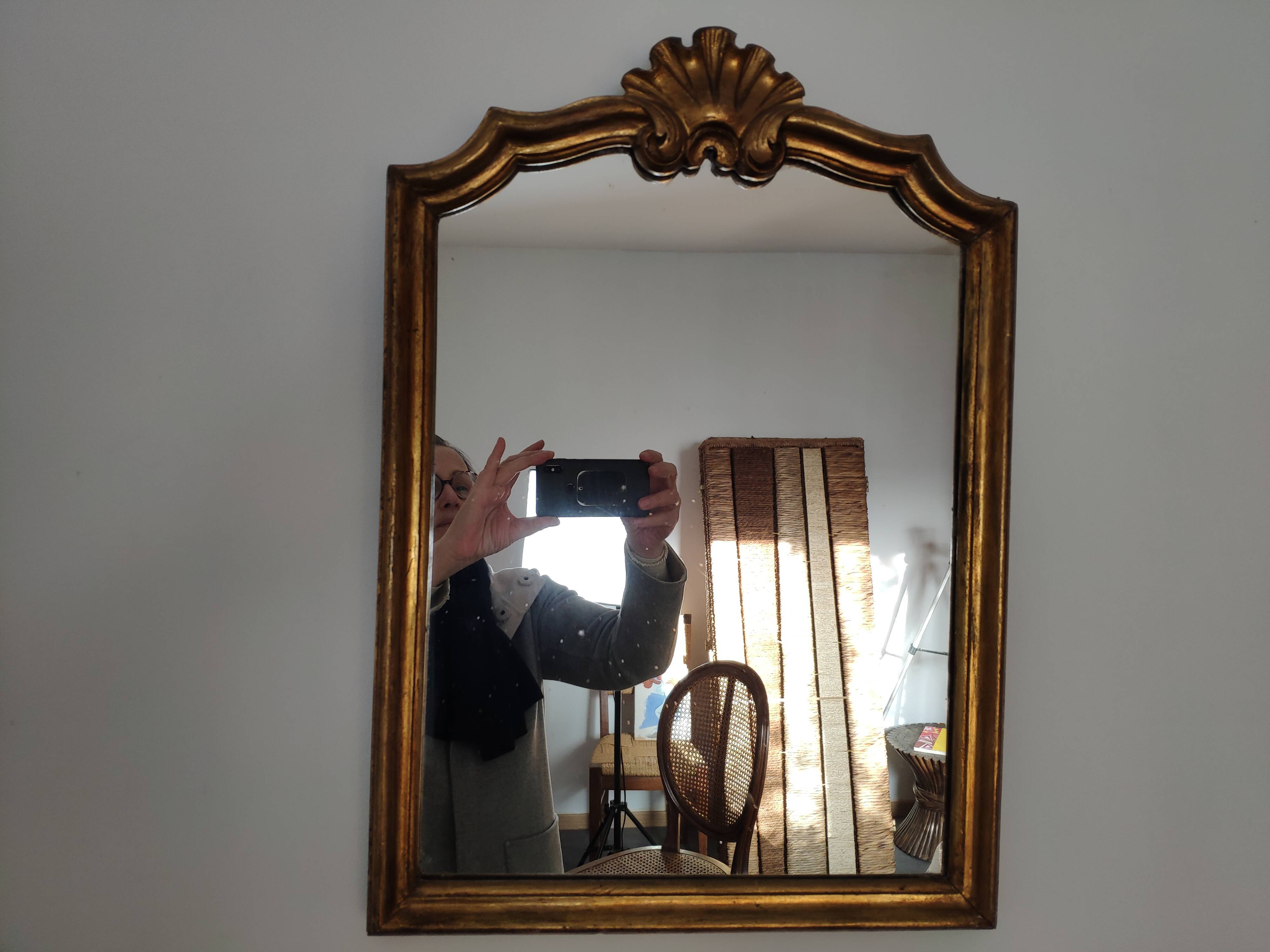 Old gilded mirror, 57x40 cm