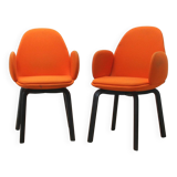 Pair of JH30 armchairs, Fritz Hansen
