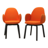Paire de fauteuils JH30, Fritz Hansen