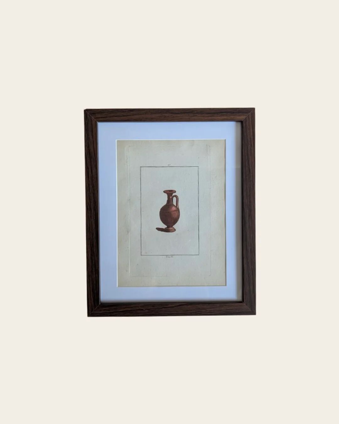 Ancient antique pottery engraving