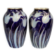 Alsace stoneware: pair of tulip vases signed Hubert Krumeich-Remmy