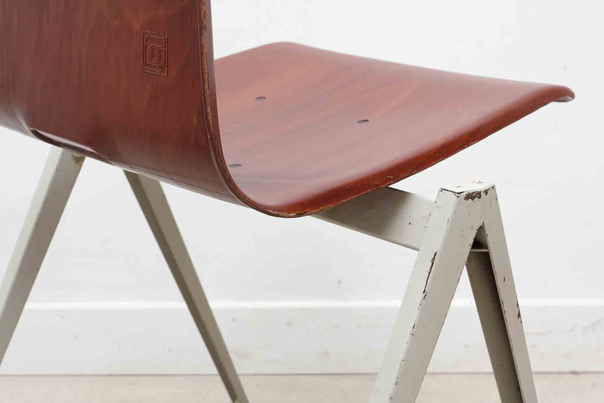 Galvanitas S22 mahogany and white chair