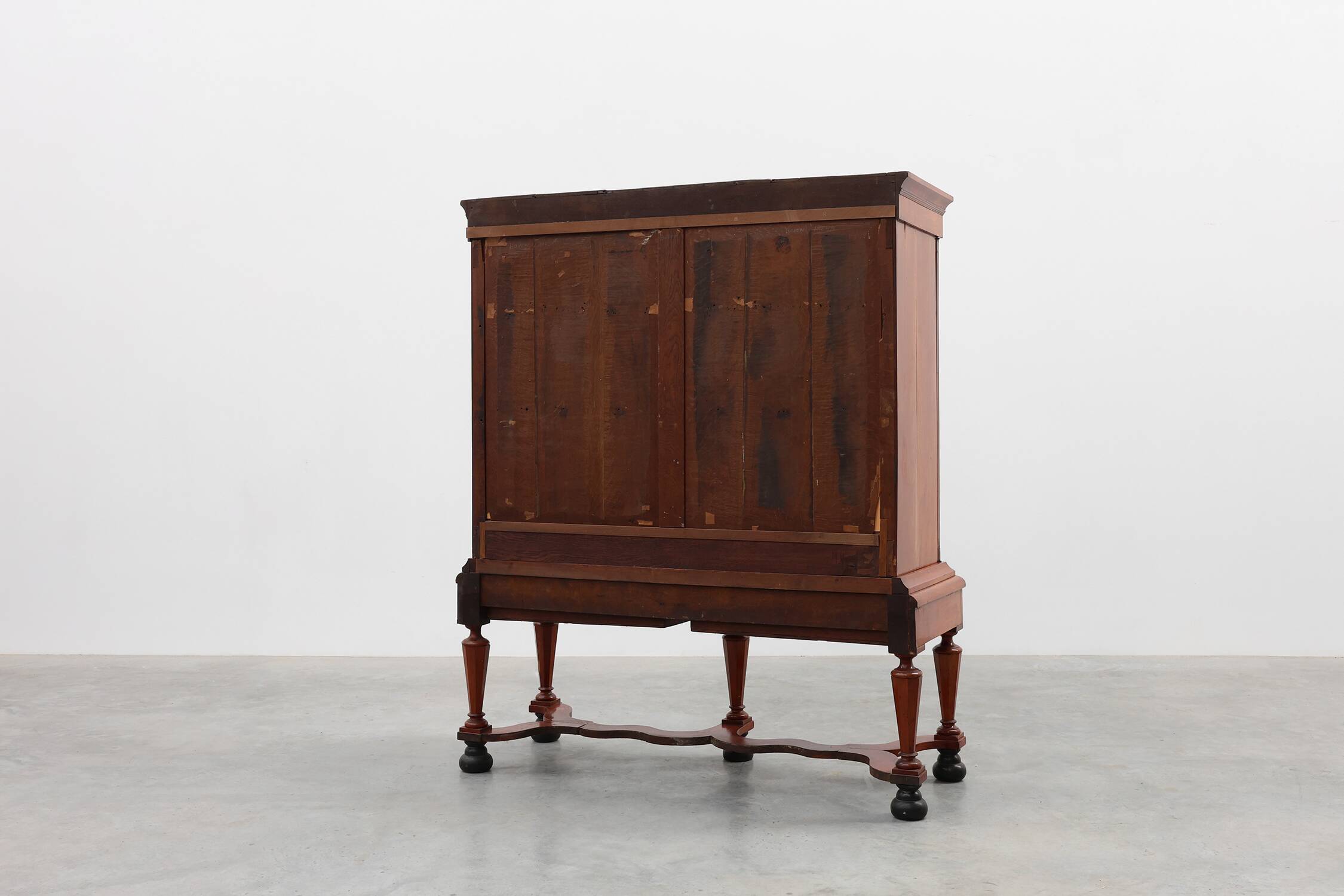 Antique William IV Style Walnut Display Cabinet, UK, 18th Century