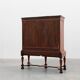 Antique William IV Style Walnut Display Cabinet, UK, 18th Century