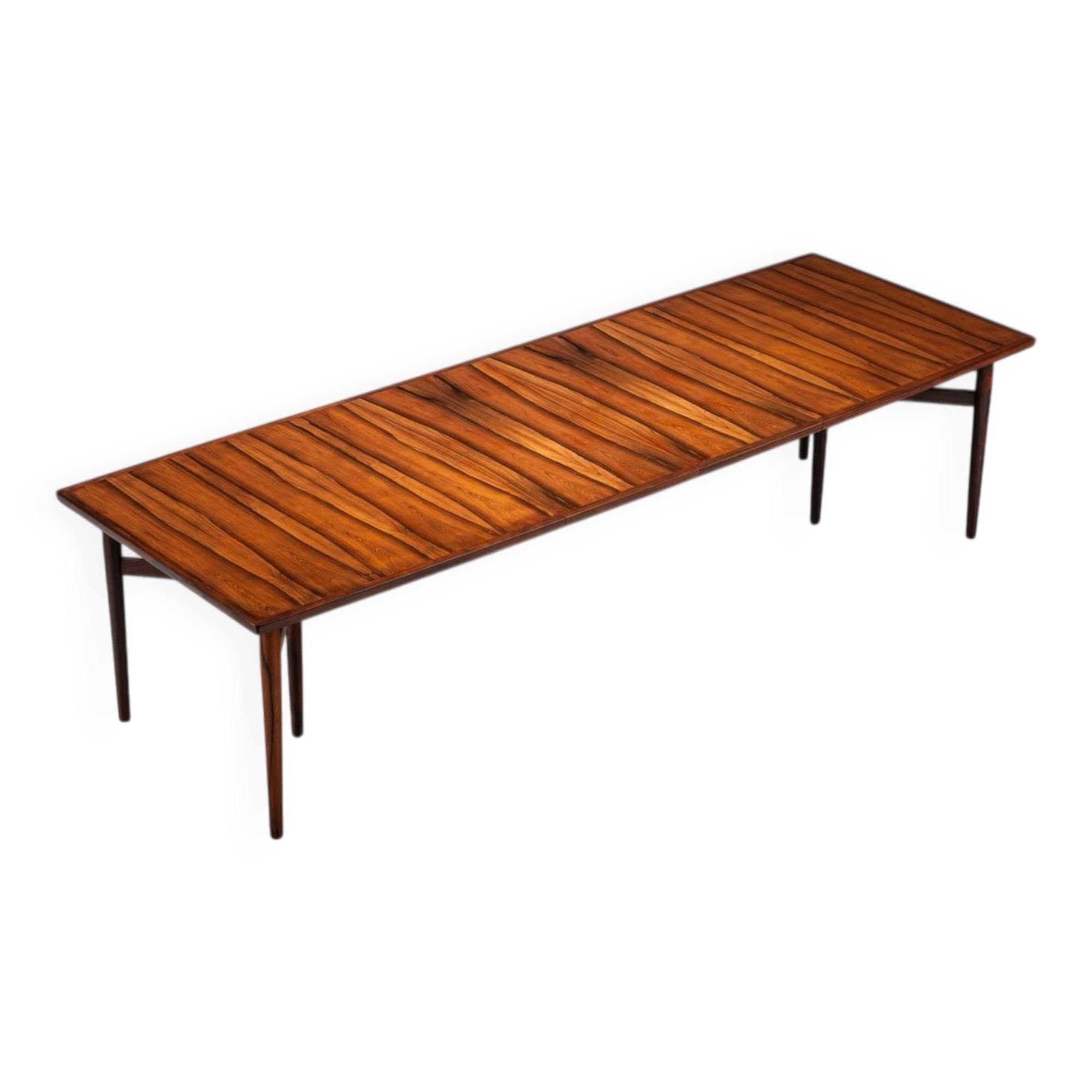 Arne Vodder large dining table in rosewood model 201 Sibast Denmark 1960